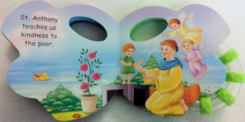 Saints Teach Us Rattle Board Book - Image 3